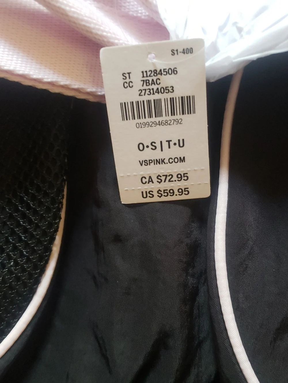 PINK Victorias Secret spacious black